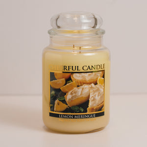 Lemon Meringue Scented Candle -24 oz, Double Wick, Cheerful Candle