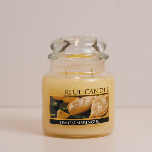 Lemon Meringue Scented Candle -16 oz, Double Wick, Cheerful Candle