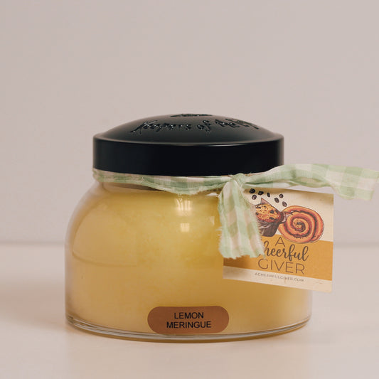 Lemon Meringue Scented Candle - 22 oz, Double Wick, Mama Jar