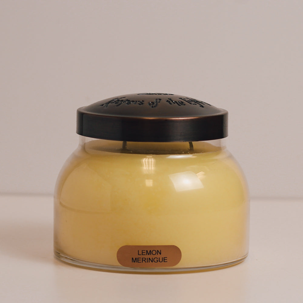 Lemon Meringue Scented Candle - 22 oz, Double Wick, Mama Jar