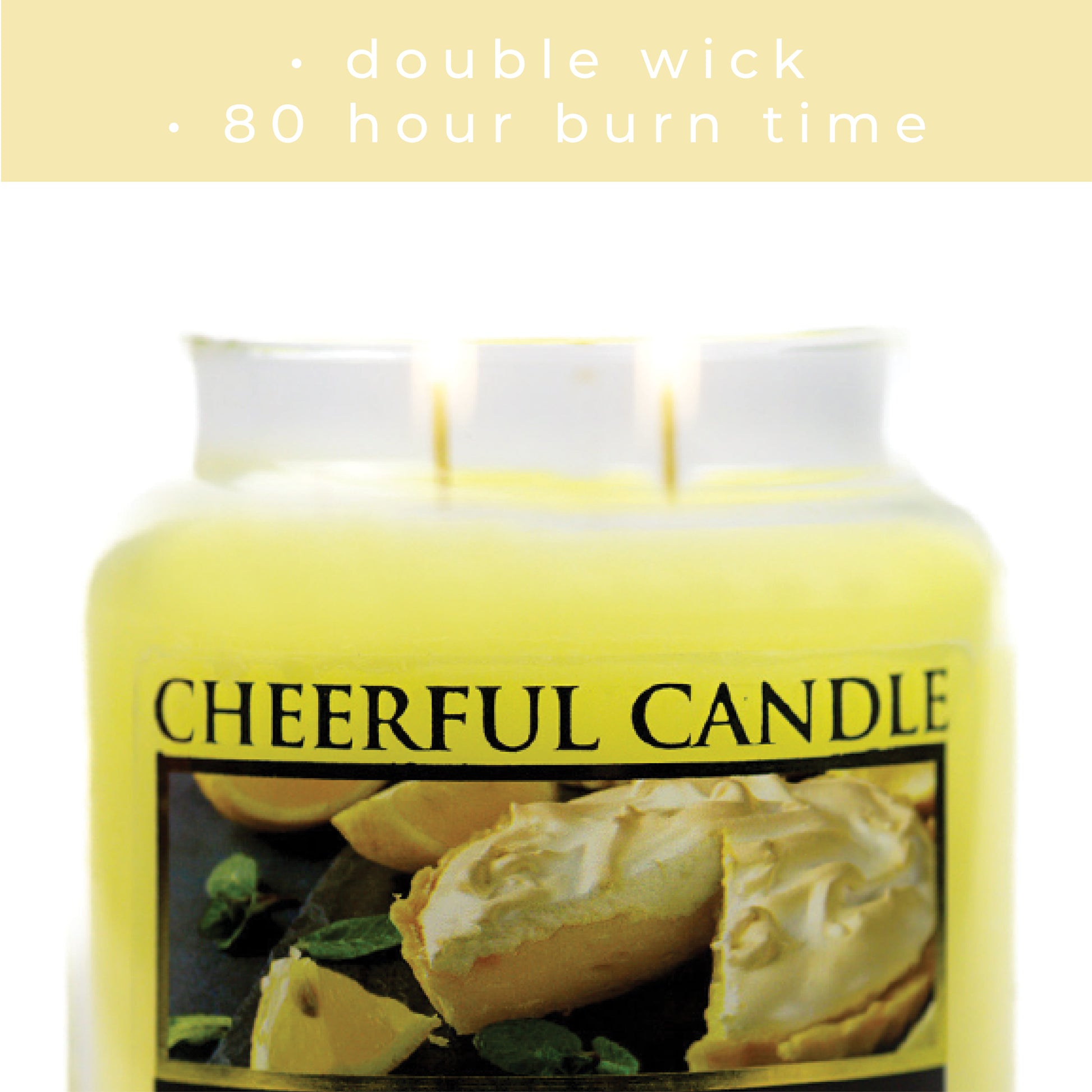 Lemon Meringue - 16 oz Cheerful Candle