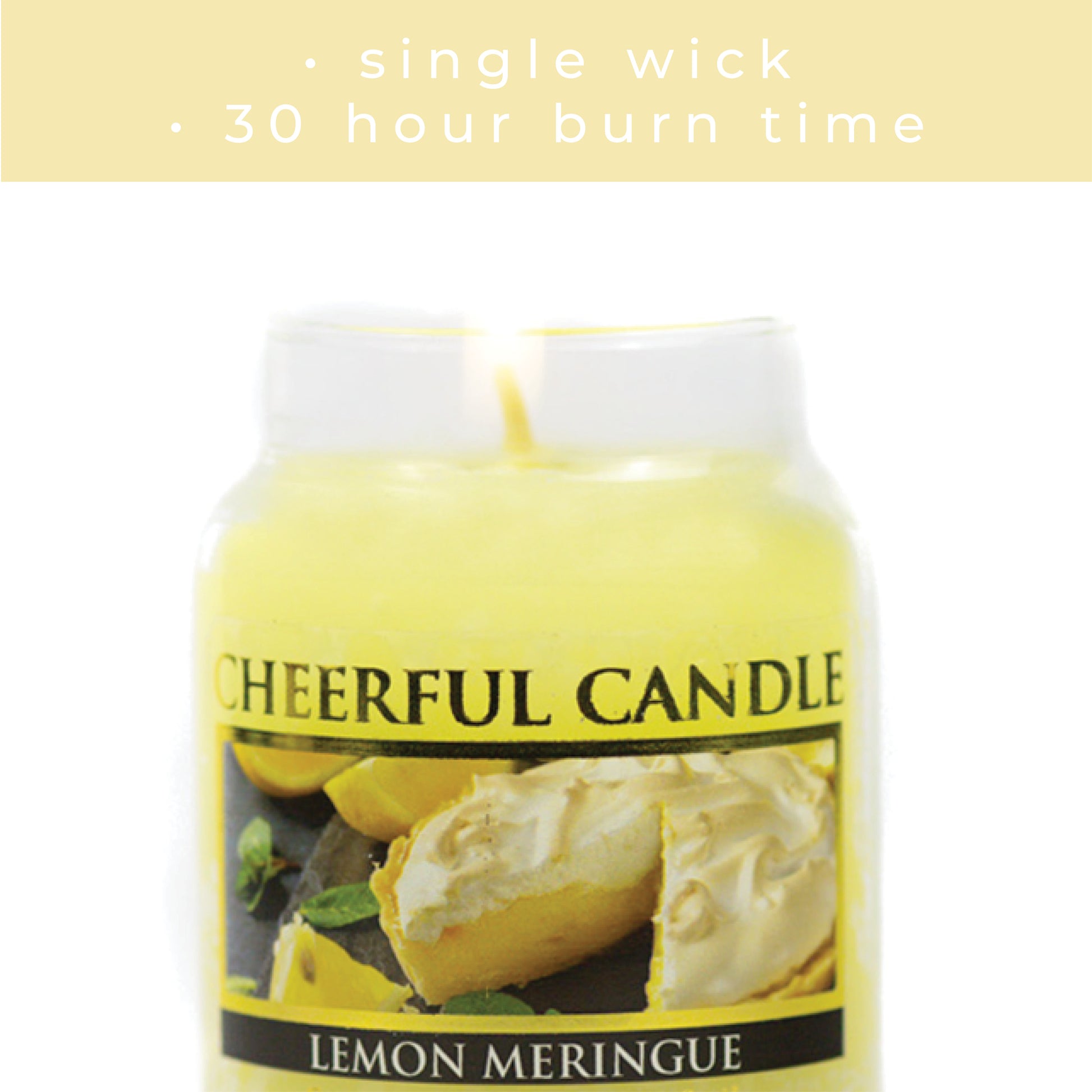 Lemon Meringue - 6 oz Cheerful Candle