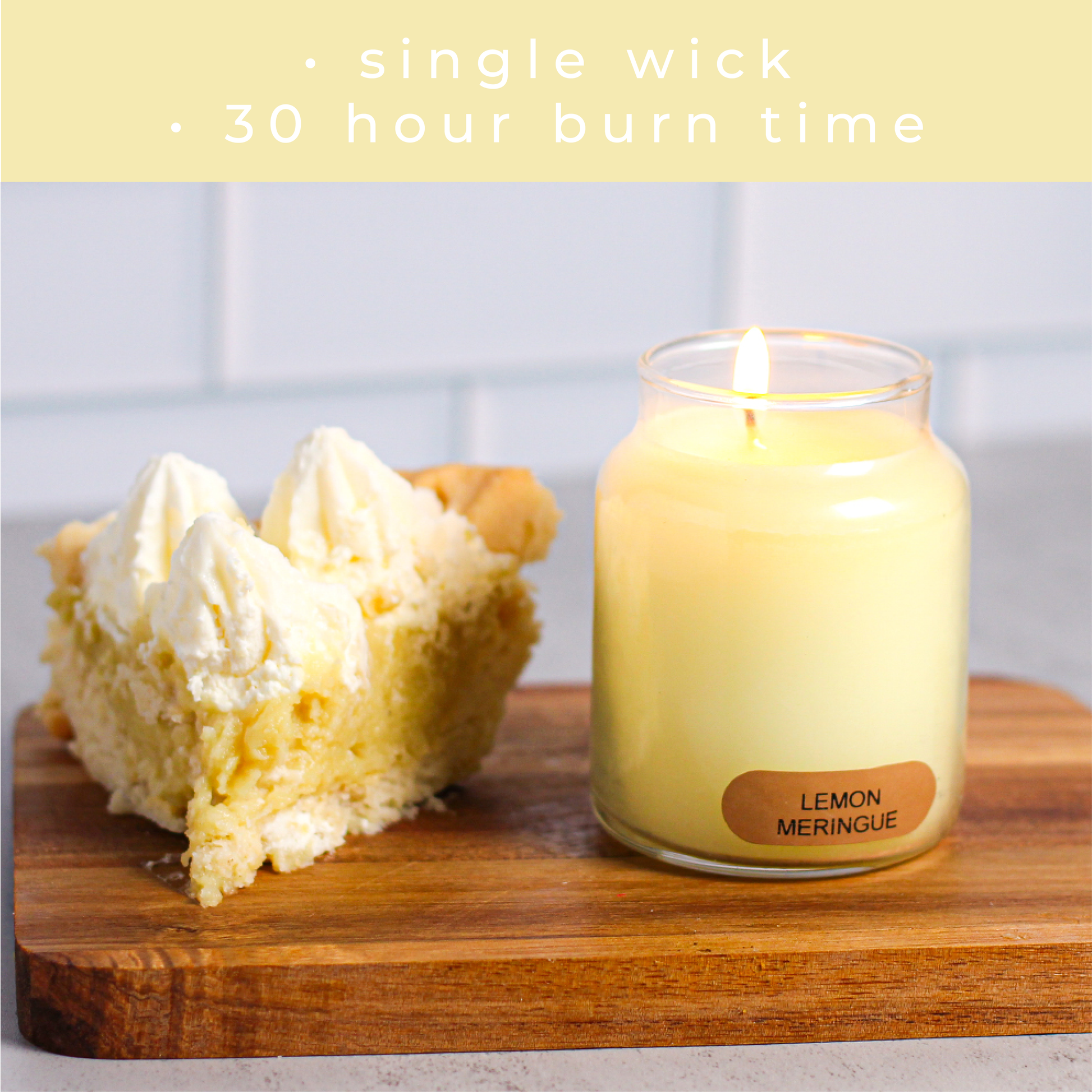 Lemon Meringue - 6 oz Baby Candle