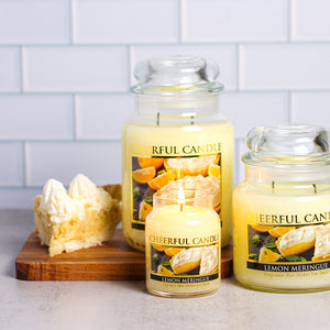 Lemon Meringue Scented Candle - 6 oz, Single Wick, Cheerful Candle