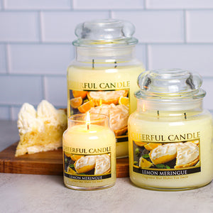 Lemon Meringue Scented Candle -24 oz, Double Wick, Cheerful Candle