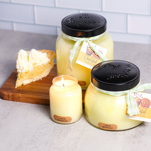 Lemon Meringue Scented Candle - 22 oz, Double Wick, Mama Jar