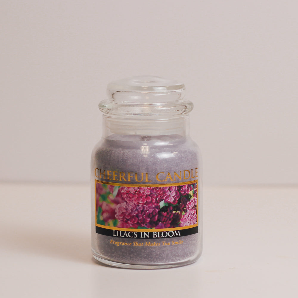 a cheerful giver Lilacs in Bloom Scented Candle - 6 oz Single Wick Cheerful Candle