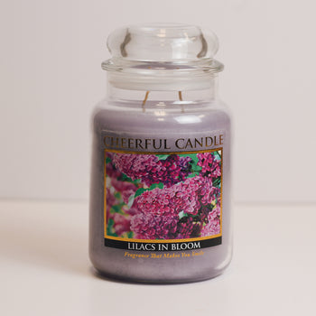 Lilacs in Bloom Scented Candle -24 oz, Double Wick, Cheerful Candle