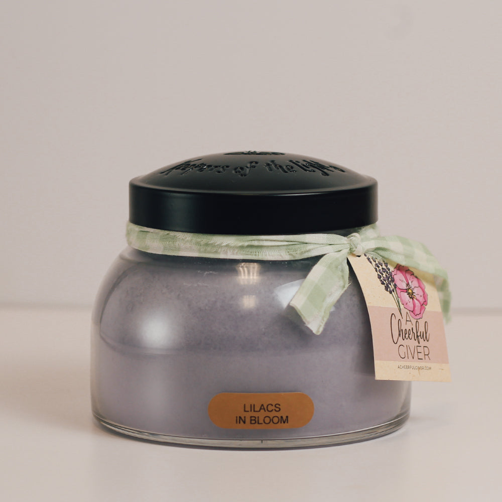 Lilacs In Bloom Scented Candle - 22 oz, Double Wick, Mama Jar