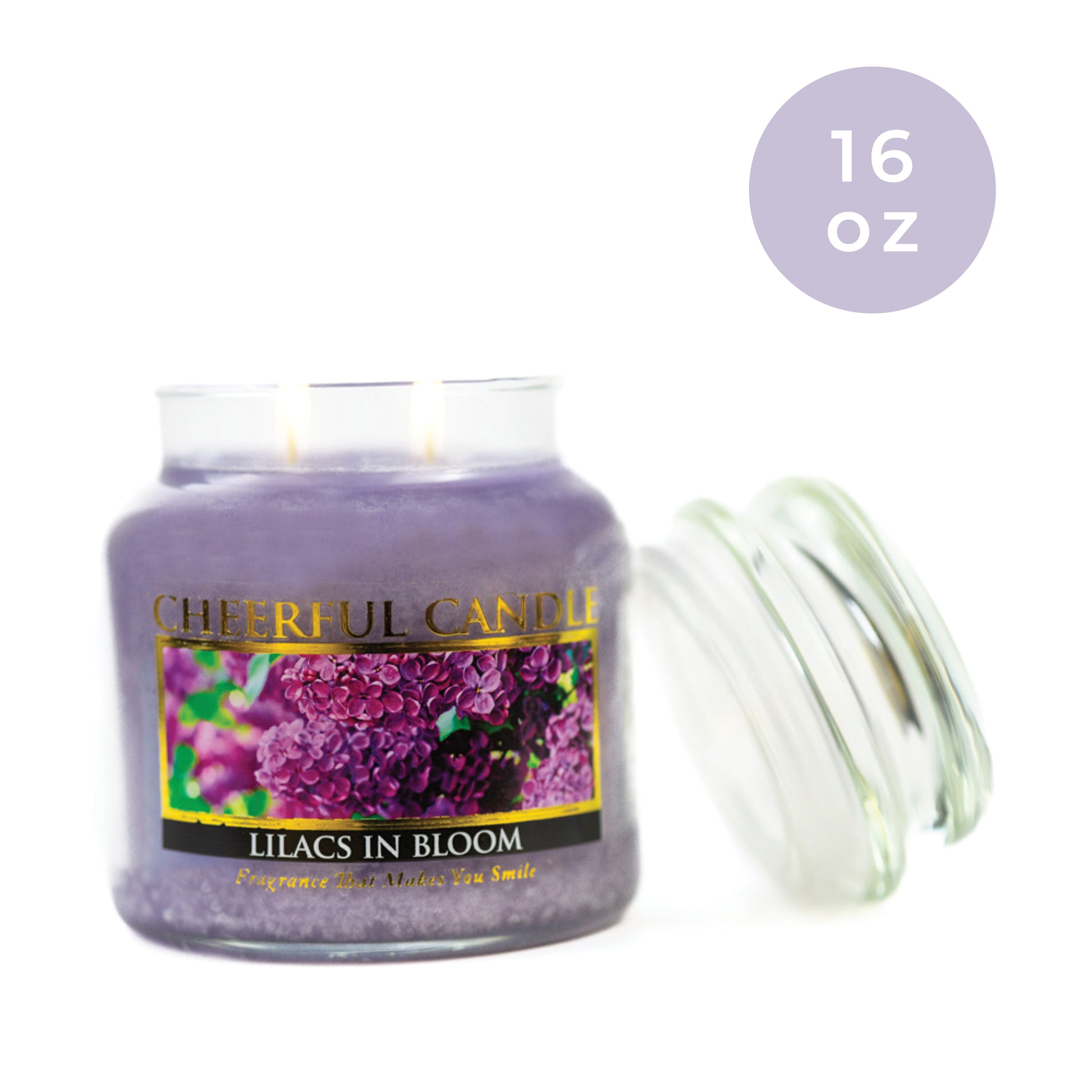 Lilacs in Bloom - 16 oz Cheerful Candle