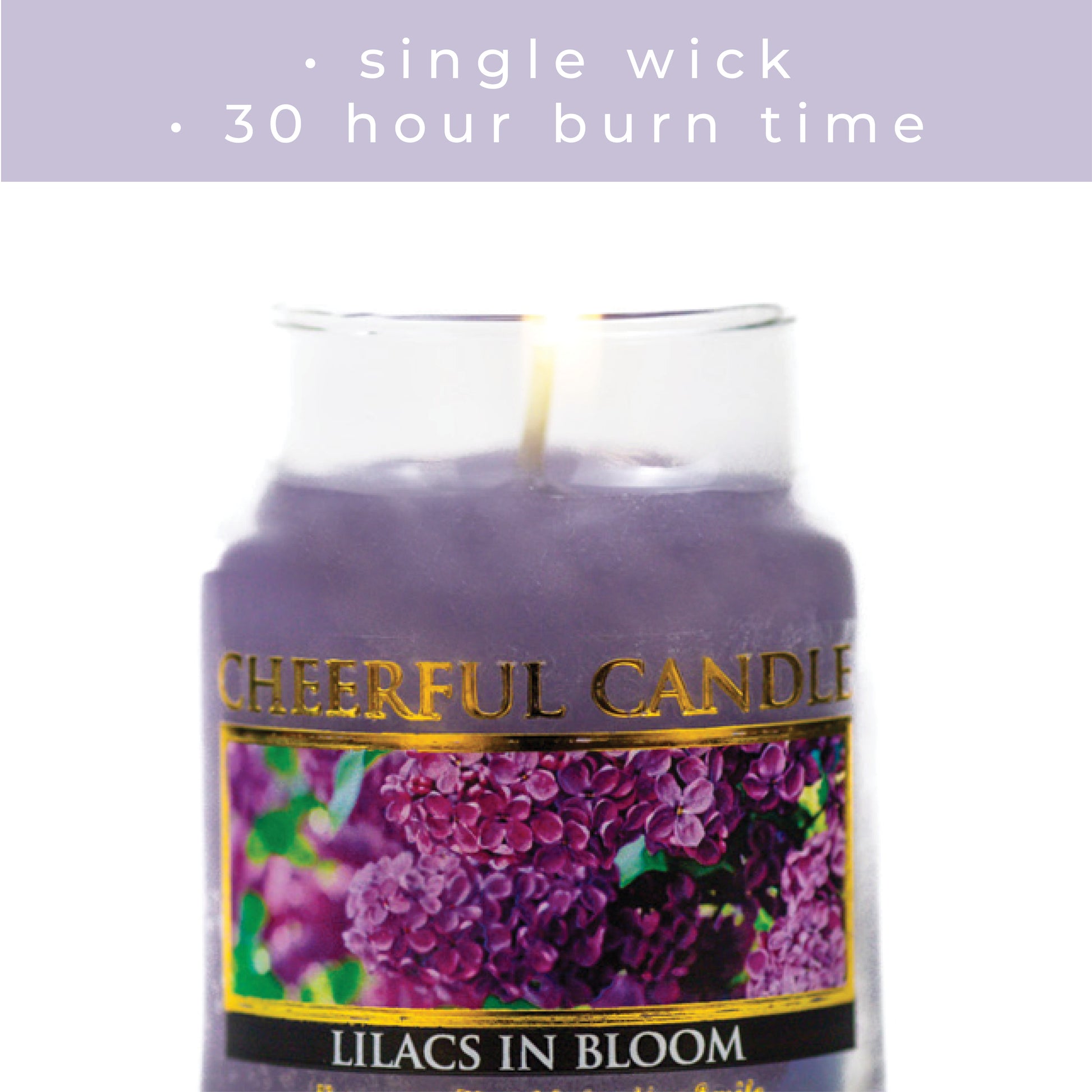 Lilacs in Bloom - 6 oz Cheerful Candle