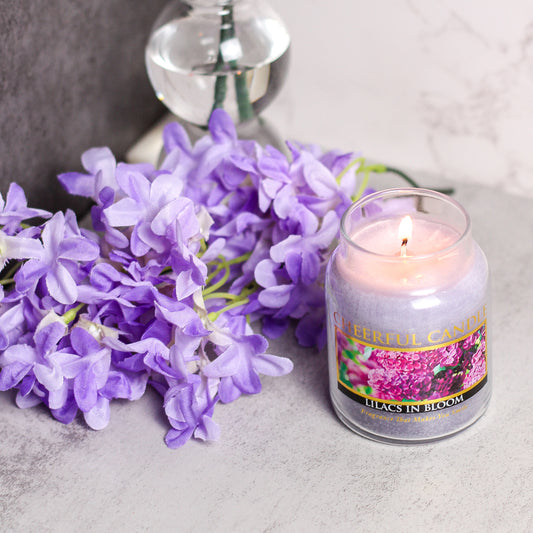 Lilacs in Bloom Scented Candle - 6 oz, Single Wick, Cheerful Candle