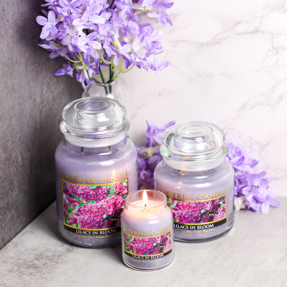 Lilacs in Bloom Scented Candle -16 oz, Double Wick, Cheerful Candle