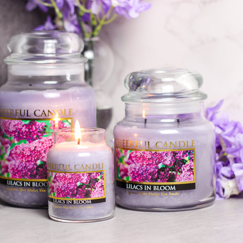 Lilacs in Bloom Scented Candle - 6 oz, Single Wick, Cheerful Candle