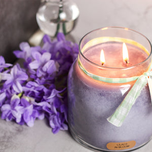 Lilacs In Bloom Scented Candle - 34 oz, Double Wick, Papa Jar