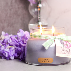 Lilacs In Bloom Scented Candle - 22 oz, Double Wick, Mama Jar