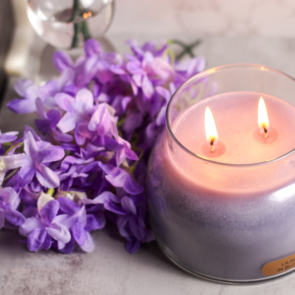 Lilacs In Bloom Scented Candle - 22 oz, Double Wick, Mama Jar