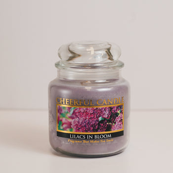 Lilacs in Bloom Scented Candle -16 oz, Double Wick, Cheerful Candle