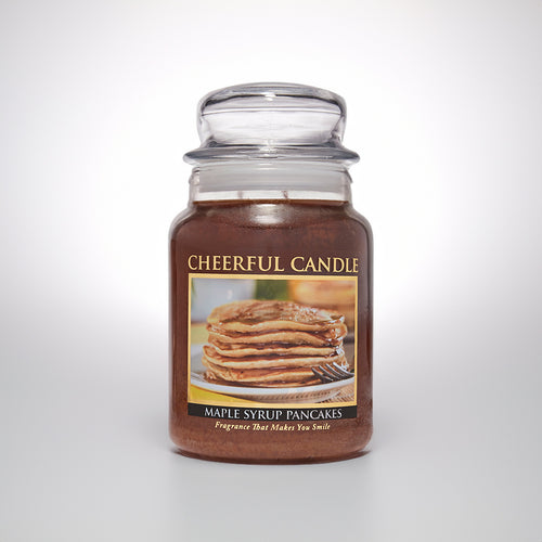 Maple Syrup Pancakes Scented Candle -24 oz, Double Wick, Cheerful Candle