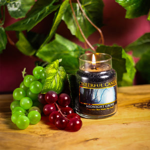 Midnight Grove Scented Candle - 6 oz, Single Wick, Cheerful Candle