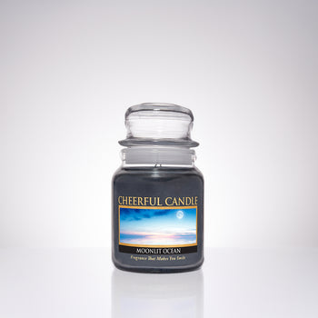 Moonlit Ocean Scented Candle - 6 oz, Single Wick, Cheerful Candle