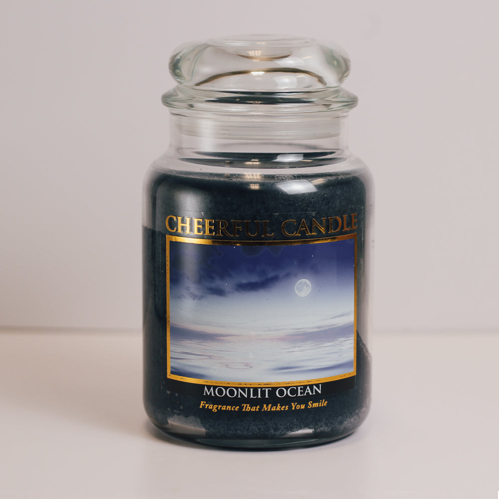 Moonlit Ocean Scented Candle -24 oz, Double Wick, Cheerful Candle