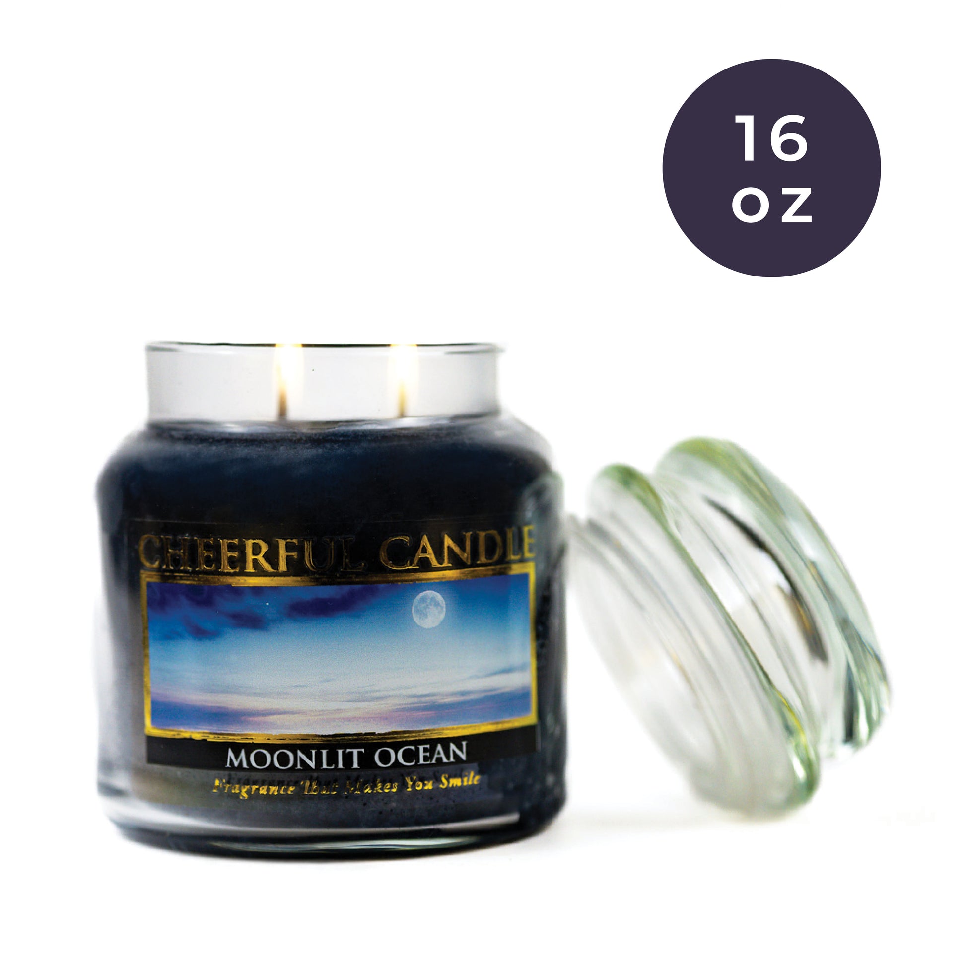 Moonlit Ocean - 16 oz Cheerful Candle