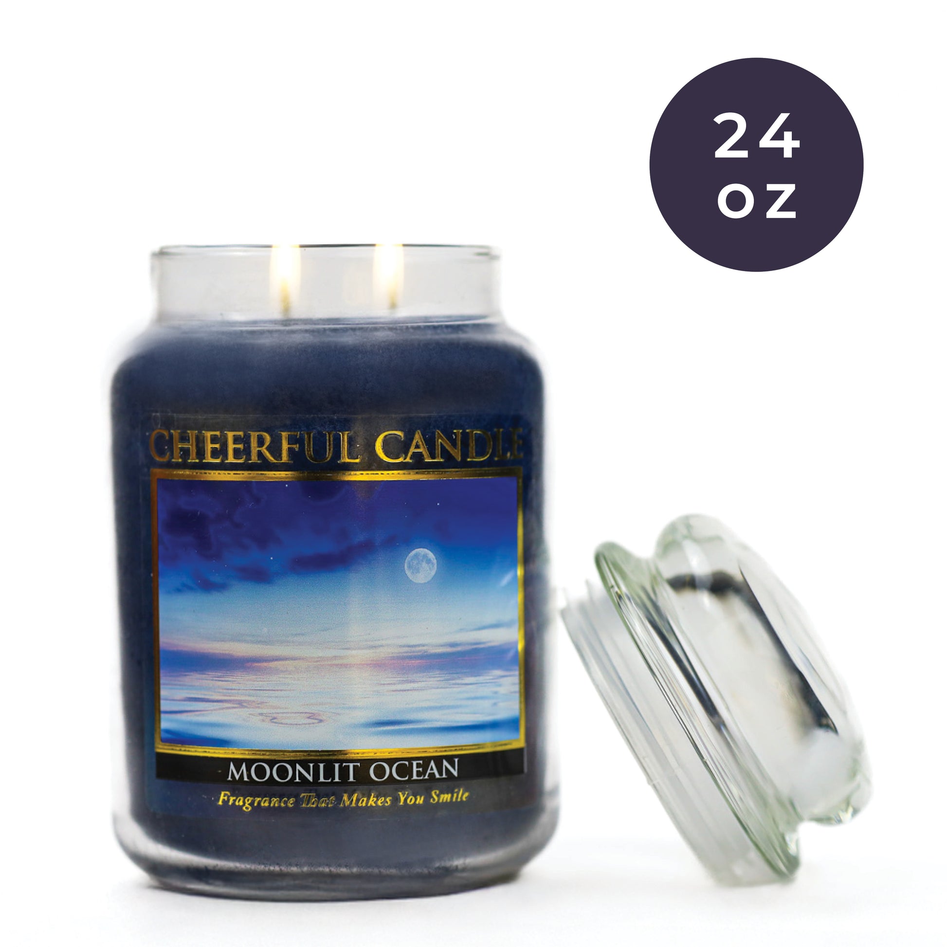 Moonlit Ocean - 24 oz Cheerful Candle