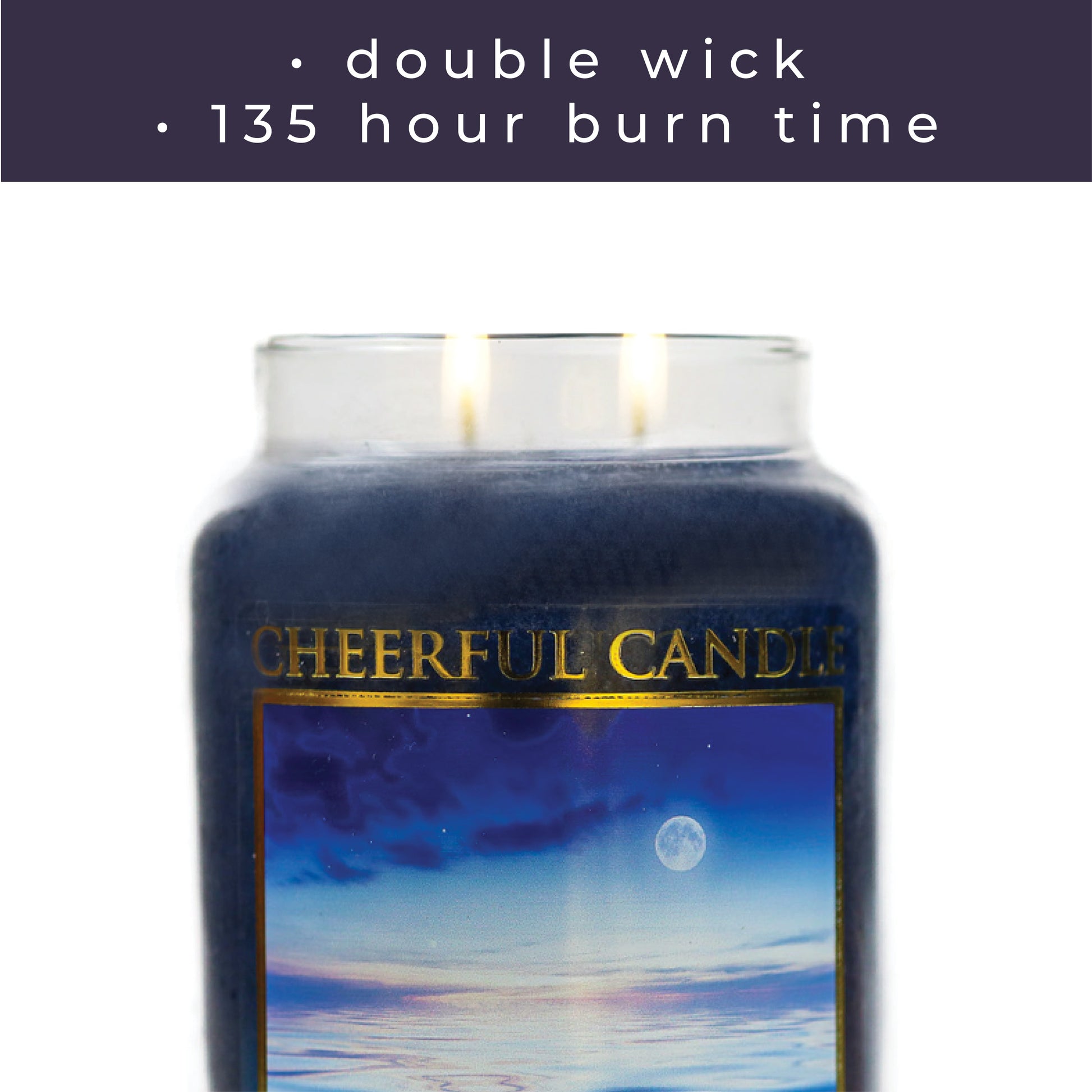 Moonlit Ocean - 24 oz Cheerful Candle