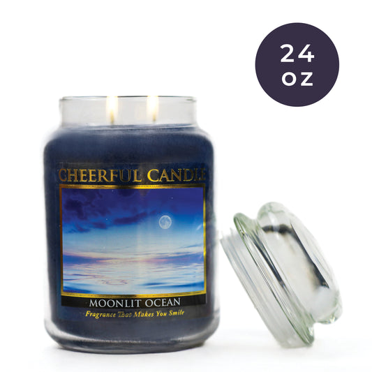 Moonlit Ocean - 24 oz Cheerful Candle
