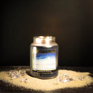 Moonlit Ocean Scented Candle -24 oz, Double Wick, Cheerful Candle