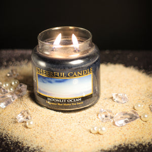 Moonlit Ocean Scented Candle -16 oz, Double Wick, Cheerful Candle