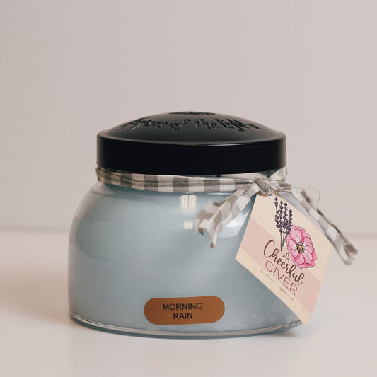 Morning Rain Scented Candle - 22 oz, Double Wick, Mama Jar