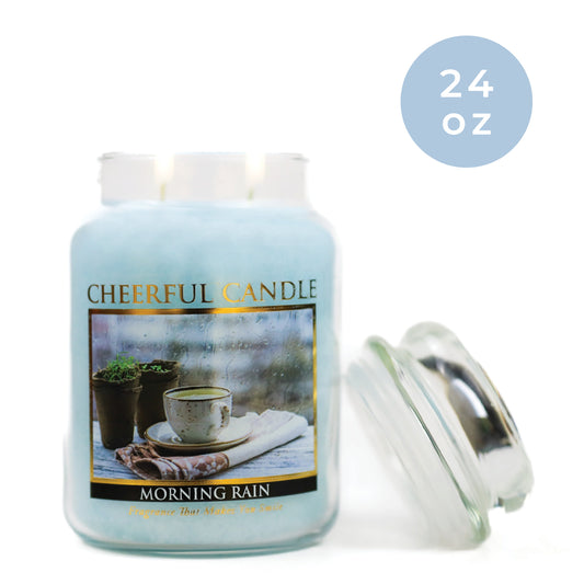 Morning Rain - 24 oz Cheerful Candle