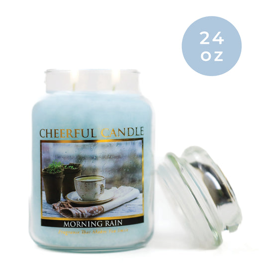 Morning Rain - 24 oz Cheerful Candle
