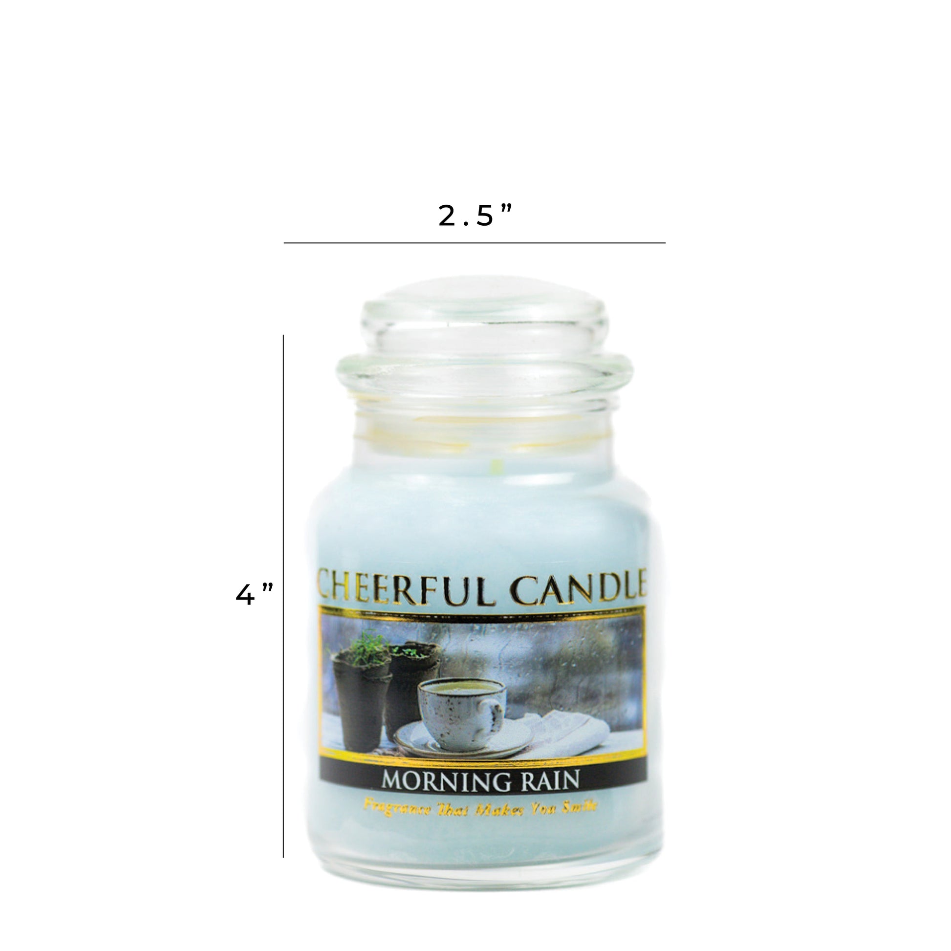 Morning Rain - 6 oz Cheerful Candle