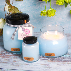 Morning Rain Scented Candle - 22 oz, Double Wick, Mama Jar