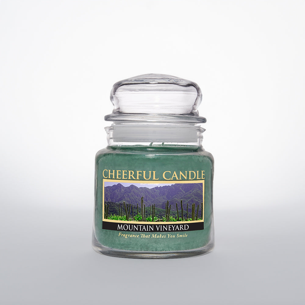 Mountain Vineyard Scented Candle -16 oz, Double Wick, Cheerful Candle