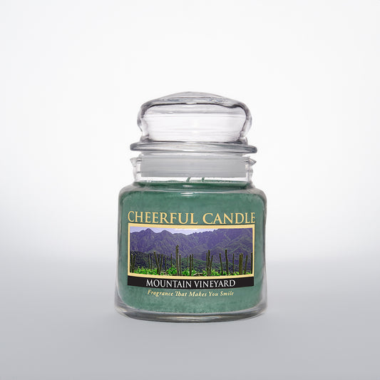 Mountain Vineyard Scented Candle -16 oz, Double Wick, Cheerful Candle