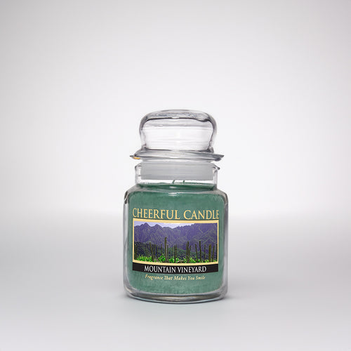 Mountain Vineyard Scented Candle - 6 oz, Single Wick, Cheerful Candle