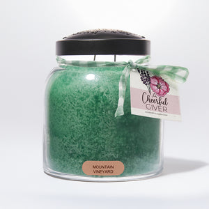 Mountain Vineyard Scented Candle - 34 oz, Double Wick, Papa Jar