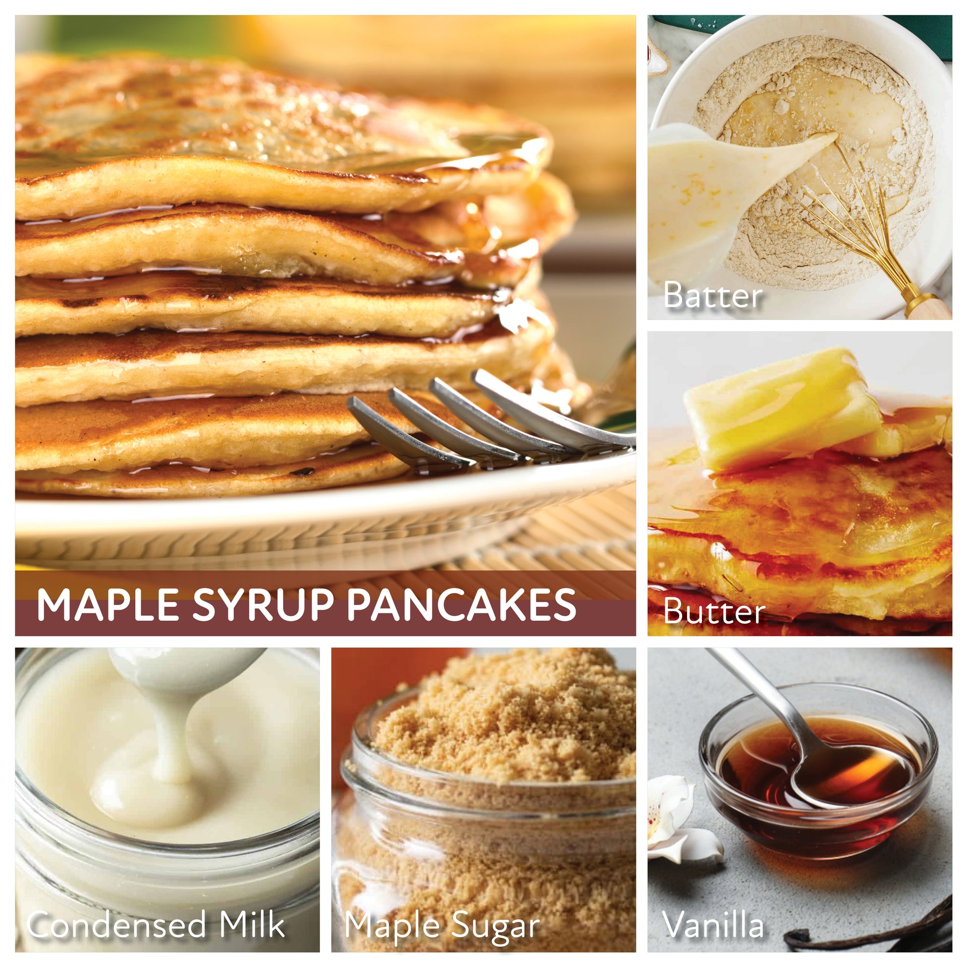 Maple Syrup Pancakes - 6 oz Baby Candle