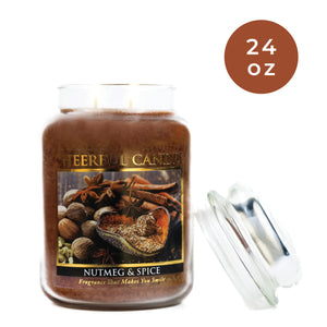 Nutmeg & Spice - 24 oz Cheerful Candle