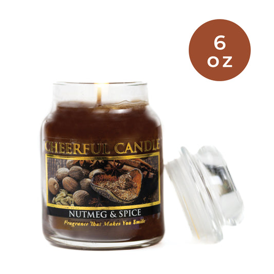 Nutmeg & Spice - 6 oz Cheerful Candle