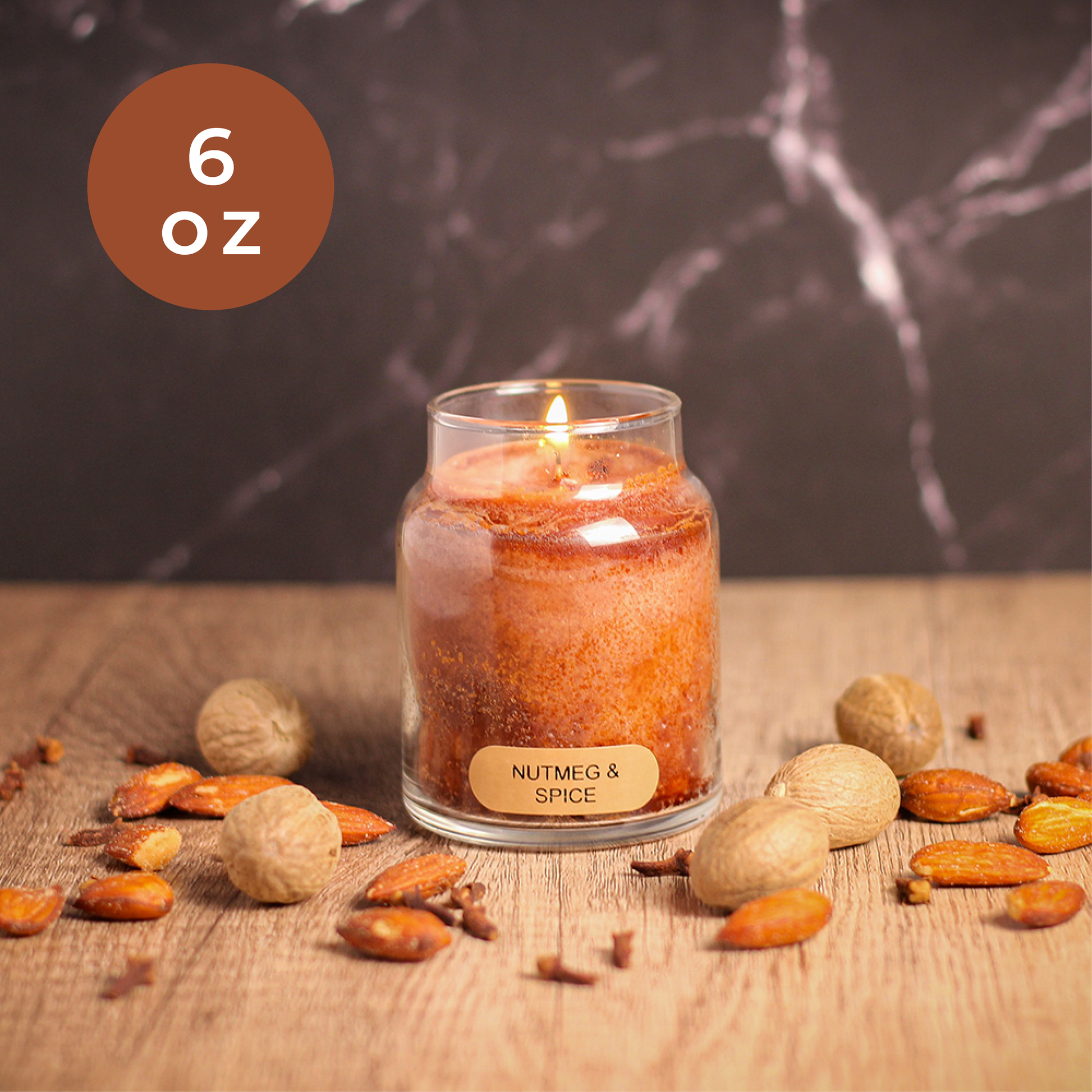 Nutmeg & Spice - 6 oz Baby Candle