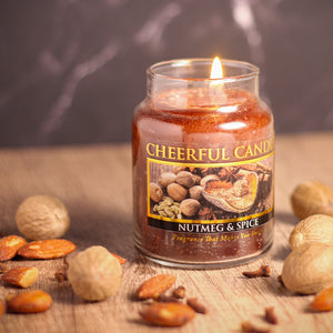 Nutmeg & Spice - 6 oz Cheerful Candle