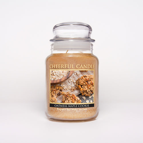 Oatmeal Maple Cookie Scented Candle -24 oz, Double Wick, Cheerful Candle