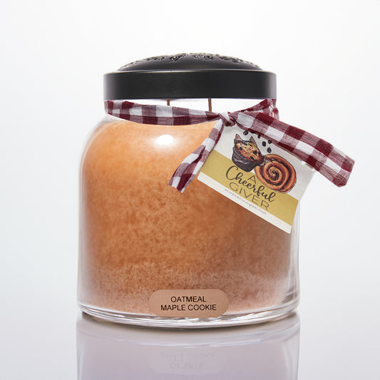 Oatmeal Maple Cookie Scented Candle - 34 oz, Double Wick, Papa Jar