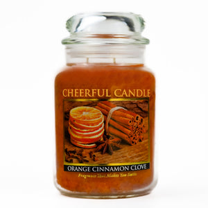 Orange Cinnamon Clove - 24 oz Cheerful Candle