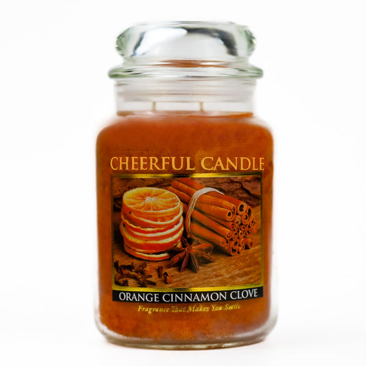 Orange Cinnamon Clove - 24 oz Cheerful Candle